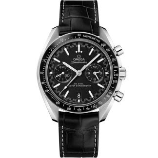 Omega Speedmaster Racing 44,25 mm, acero con pulsera de piel 329.33.44.51.01.001