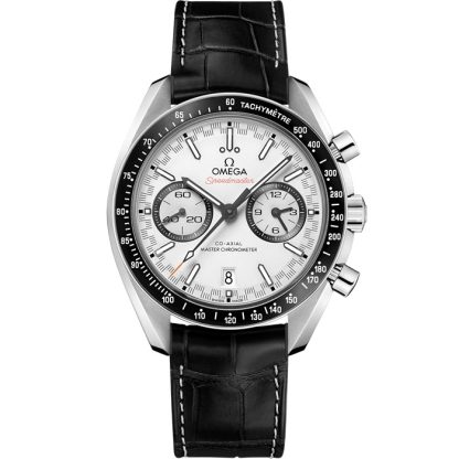 Omega Speedmaster Racing 44,25 mm, acero con pulsera de piel 329.33.44.51.04.001