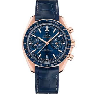 Omega Speedmaster Racing 44,25 mm, oro Sedna™ con pulsera de piel 329.53.44.51.03.001