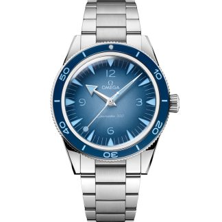 Omega Summer Blue Seamaster 300 41 mm, acero con acero 234.30.41.21.03.002