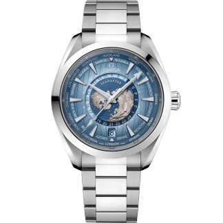 Omega Summer Blue Seamaster Aqua Terra 150M 43 mm, acero con acero 220.10.43.22.03.002