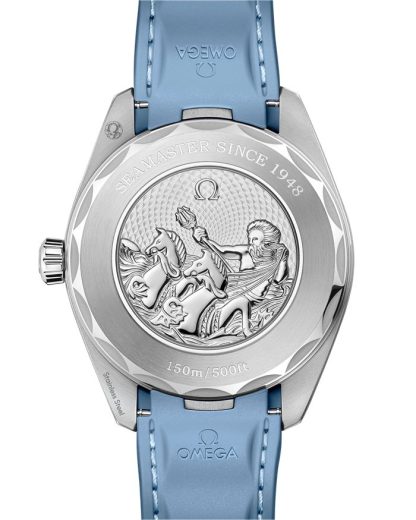 Omega Summer Blue Seamaster Aqua Terra 150M 43 mm, acero con pulsera de caucho 220.12.43.22.03.002 - Imagen 2