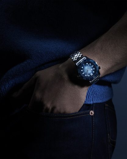 Omega Summer Blue Seamaster Diver 300M 42 mm, acero con acero 210.30.42.20.03.003 - Imagen 4