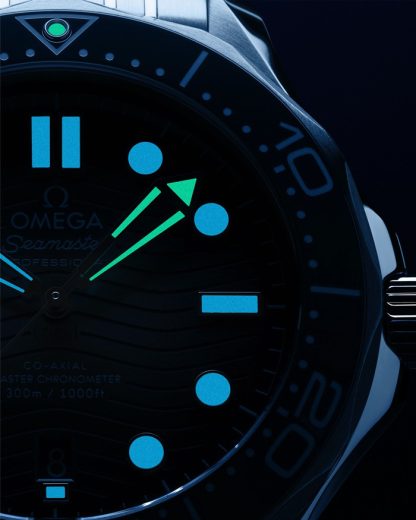 Omega Summer Blue Seamaster Diver 300M 42 mm, acero con pulsera de caucho 210.32.42.20.03.002 - Imagen 5
