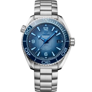 Omega Summer Blue Seamaster Planet Ocean 600M 39,5 mm, acero con acero 215.30.40.20.03.002