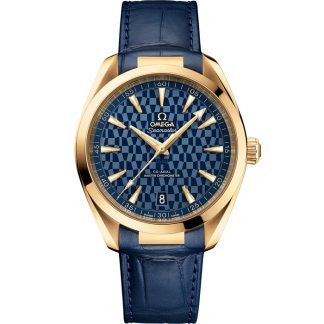 Omega Tokyo 2020 Seamaster Aqua Terra 150M 41 mm, oro amarillo con pulsera de piel 522.53.41.21.03.001