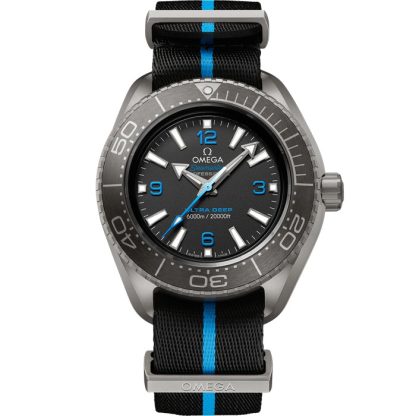 Omega Ultra Deep Seamaster Planet Ocean 6000M 45,5 mm, titanio con pulsera NATO 215.92.46.21.01.001