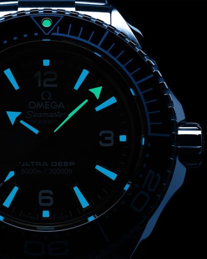 Omega Ultra Deep Summer Blue Seamaster Planet Ocean 6000M 45,5 mm, O-MEGASTEEL con O-MEGASTEEL 215.30.46.21.03.002 - Imagen 6