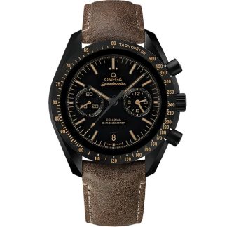 Omega Vintage Black Speedmaster Dark Side of the Moon 44,25 mm, cerámica negra con pulsera de piel 311.92.44.51.01.006